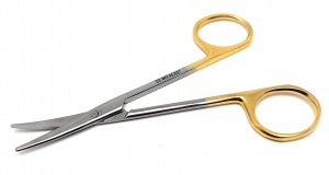 Ножницы по Метценбауму METZENBAUM в/и, ТВС 115 мм,ширина раб.части 1,8мм